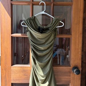 EGO Elegant Olive Green Dress